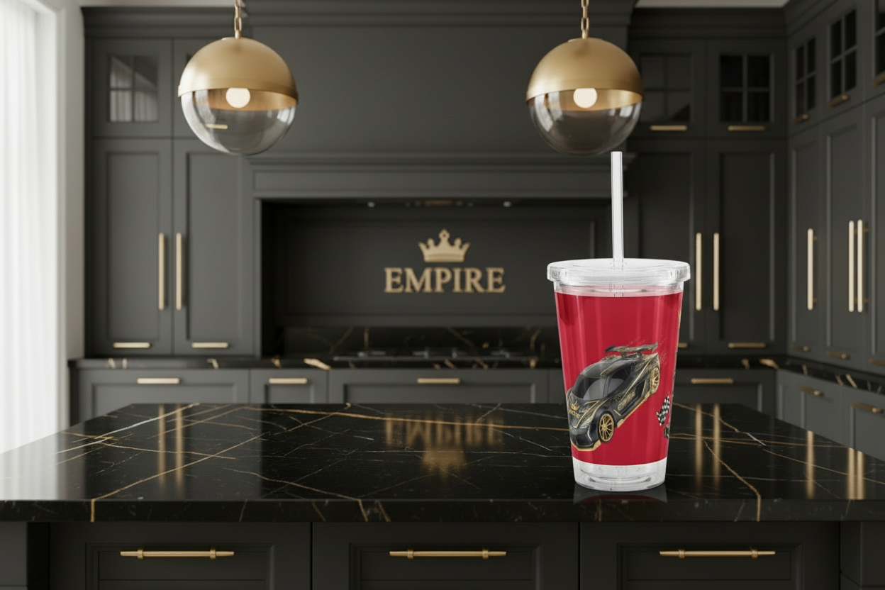 Tumbler Racing Empire rouge - Mockup 2