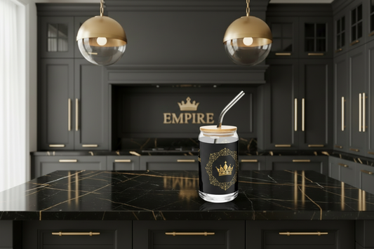 Verre Empire avec paille - Mockup 1